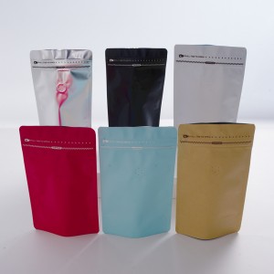 Custom Printed Stand Up Ziplock Coffee Bean Packaging Bags