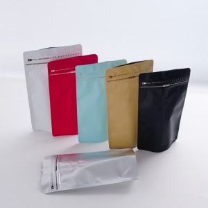 Sacs d'emballage de grains de café zip-lock imprimés personnalisés