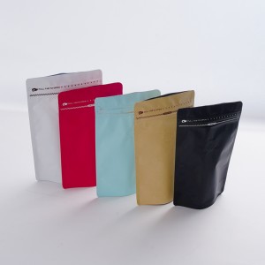 Bolsas de embalaje de granos de café Ziplock de pie impresas personalizadas