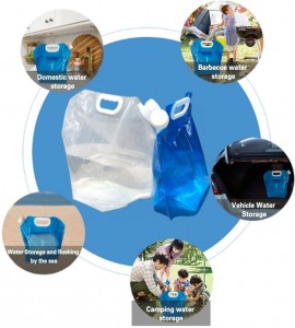 Zakken voor vloeibare uitloop Fabrieksgroothandel Wandelen Reizen Draagbare gelamineerde plastic sport Drinkwaterzak voor buiten