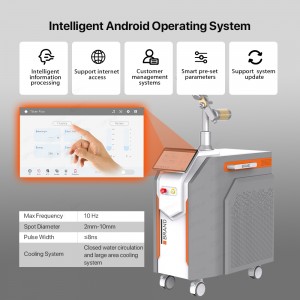 Q switched nd yag laser picosecond pico laser tattoo removal machine