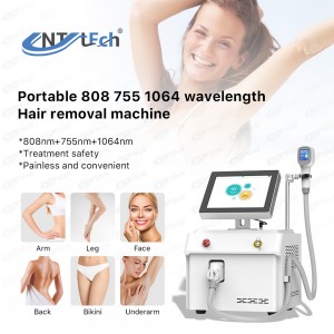 Portable diode laser hair removal equipment for beauty salon