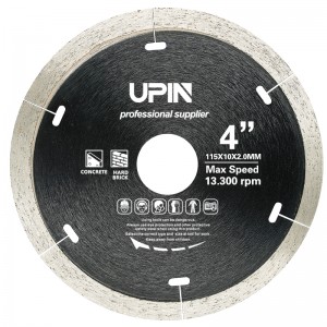 Super thin continuous diamond saw blade for ceramic and hard procelain