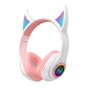 STN25 High quality HD voice noise cancelling reduction headphone RGB breathing LED headset comfortable to wearing with TF card