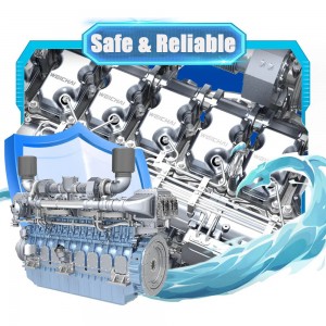 WEICHAI MARINE ENGINE 6/8/12 WH17 Series inobard motor for shipping