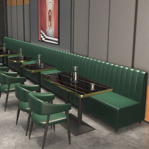 Бөөний үнэ PU арьсан орчин үеийн лангуу суудалтай рестораны тавилгын иж бүрдэл