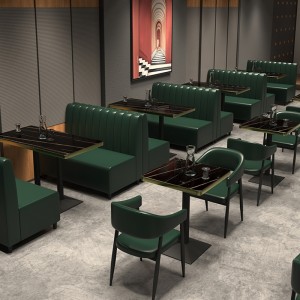 Großhandelspreis PU-Leder modernes Restaurantmöbel-Set mit Sitzgelegenheiten
