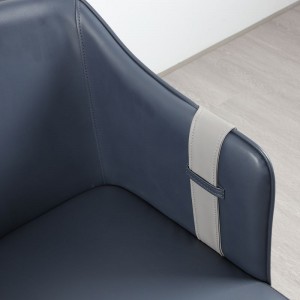 Lekki, luksusowy fotel ze sztucznej skóry
