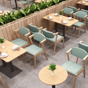 Moderná kožená sedacia súprava reštauračných súprav kaviarenského nábytku