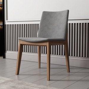 Jedilniški stol iz tkanine iz jesenovega lesa