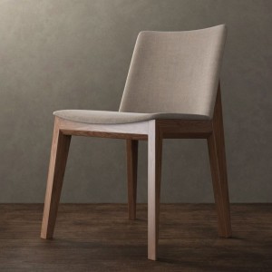 Cadira de menjador amb tapisseria de fusta de freixe