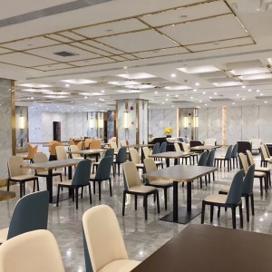 Restoran Kahve Dükkanı Mobilya Seti için Sıcak Satış sarı Yemek Sandalyesi