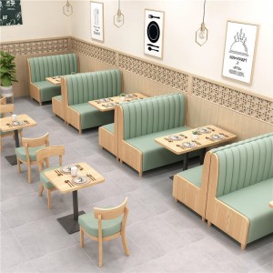 تصاميم أثاث المطعم أريكة بار بوث مقعد مجموعة طاولة الطعام
