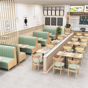 Desain Furnitur Restoran Set Meja Makan Kursi Bilik Sofa Bar