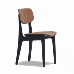 Italjaansk Style Wood Leather Dining Chair