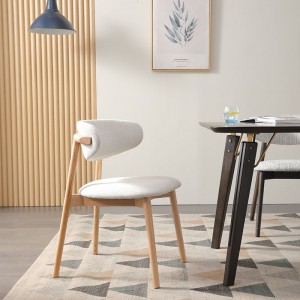 Nordic Style Ash փայտից ճաշասենյակի աթոռ