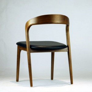 Meubles de style suédois, chaise de salle à manger en bois de frêne et de noyer