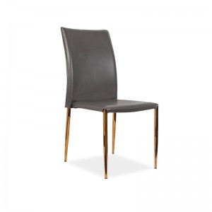 Stapelbere Hard Leather Dining Chair
