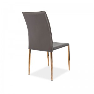 Stapelbere Hard Leather Dining Chair