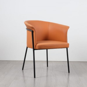 Metal frame Leather Arm Chair