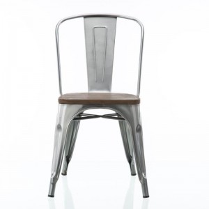 Fransk galvaniserad Tolix Stol Metal Side Dining Chair