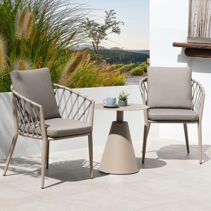 udendørsmøbler 4-sædet plast polyrattan 3 stk jern sofabordssæt