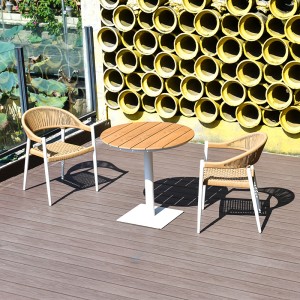 Rope woven patio  commercial use furniture outdoor dining chair