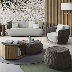 Patio Leisure Sofa Set Para sa Outdoor living rattan furniture