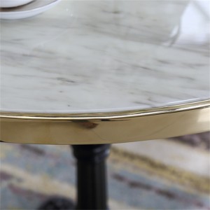 Modern Style D80/D90 round marble table for 4 people
