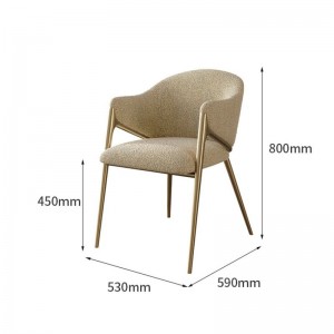 High Qib Luxary Fabric Arm Chair