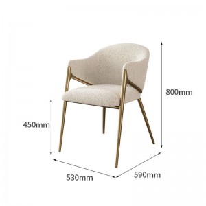 Visokokvalitetna fotelja od luksuzne tkanine