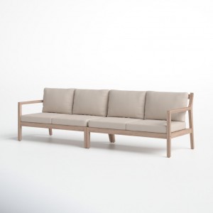 आधुनिक डिजाइन बाहिरी फर्नीचर बगैचा सागौन बाहिरी सोफा