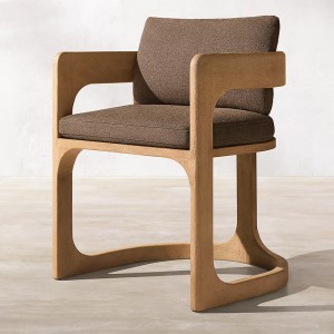 Mga modernong outdoor furniture na teak wood sofa dining set