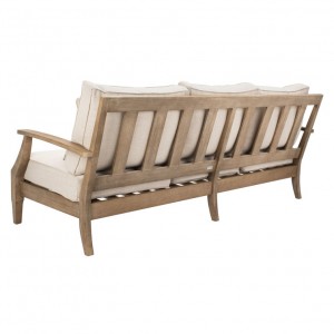 होटल गार्डन फर्नीचर कुर्सी आउटडोर सोफे के लिए सागौन लकड़ी का सोफा