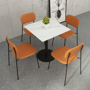 Fast Food Restaurant Furniture Wrought Iron Table And dinner Chair Set