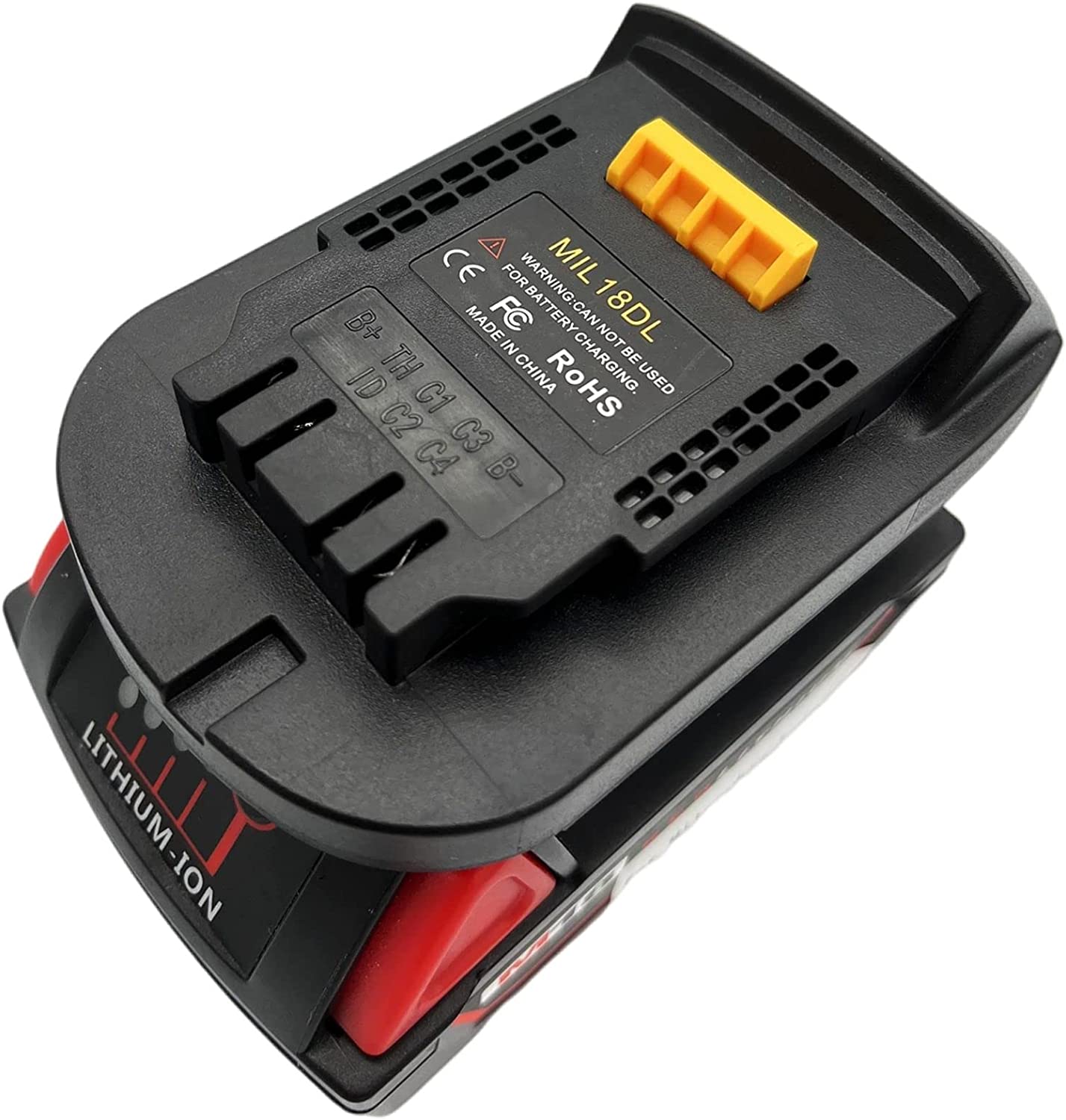 Battery Adapter applicable to Milwaukee 18V convert to Dewalt 20V Tool battery adapter