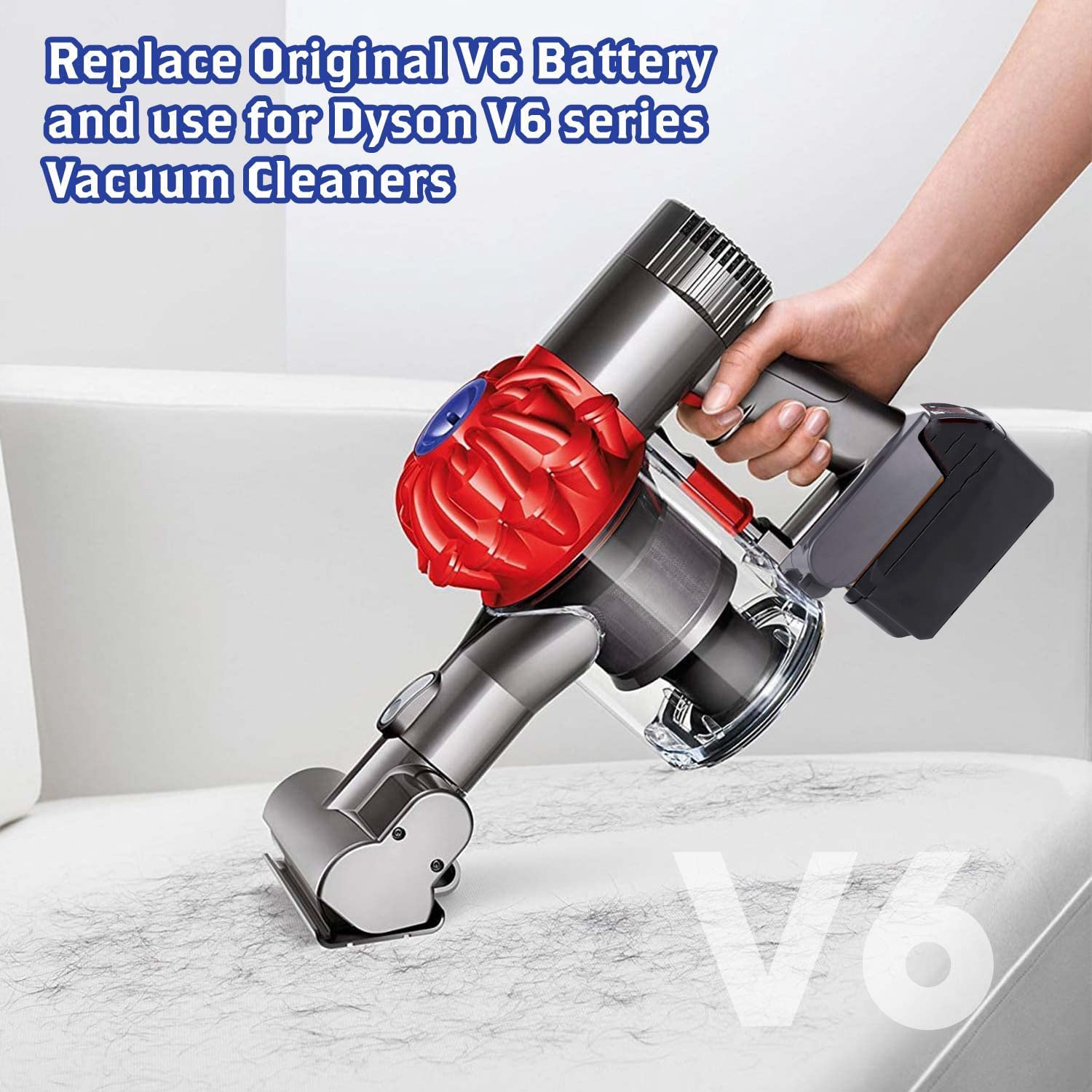 For Dyson V8 Battery Adapter, V8 Converter for Makita 18V Lithium Battery  to for Dyson V8 Battery, Work with Dyson V8 Animal Absolute Cordless Stick
