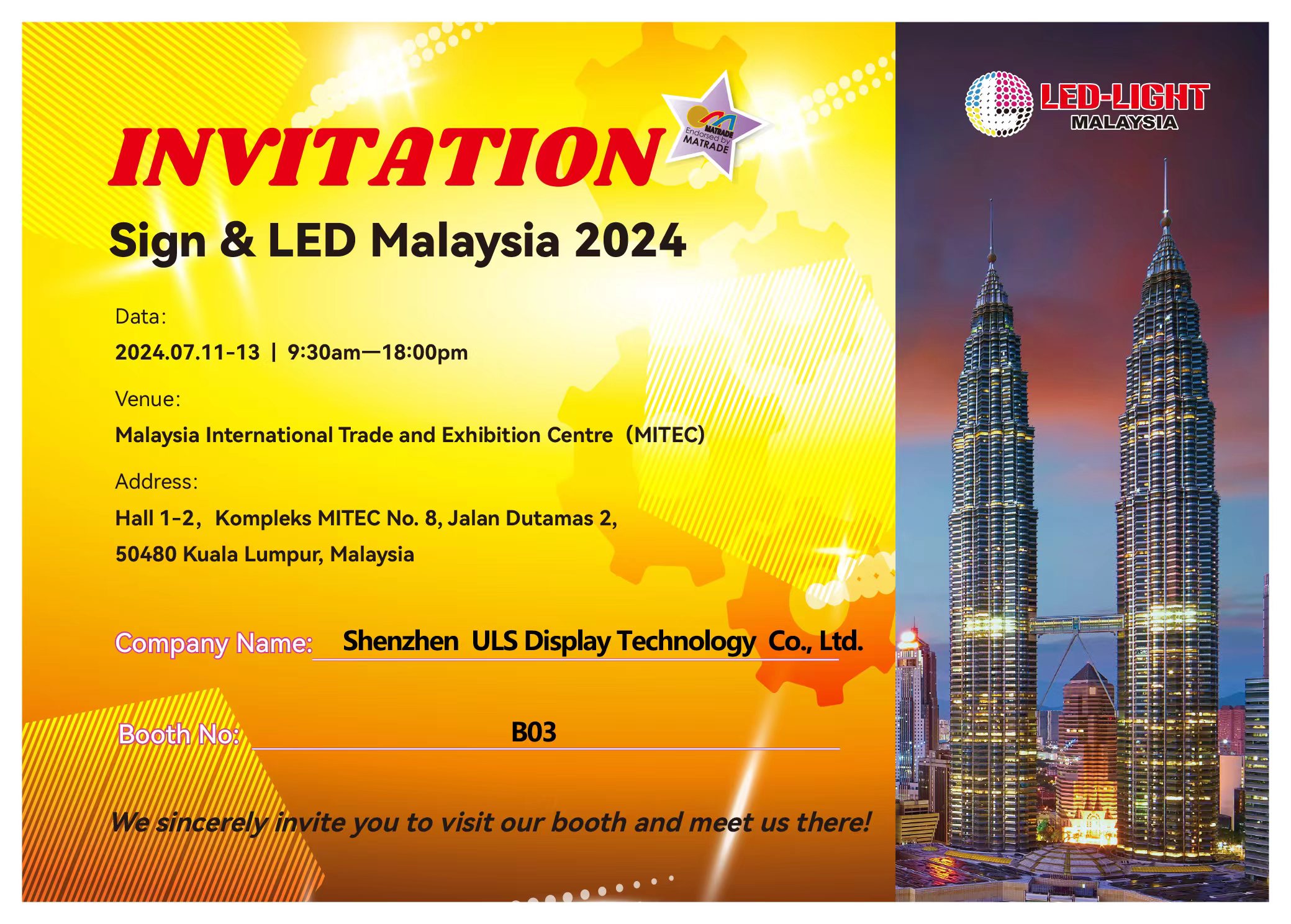 Teken en LED Maleisië 2024
