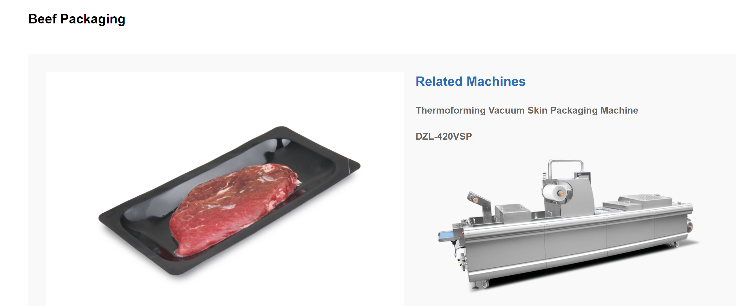 How to  use Meat Thermoforming Vacuum Packaging machine