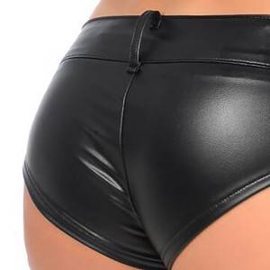 Sexy briefs low waist fashion PU leather briefs