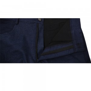 Men’s Zipper Printed Slim Pants Jeans Wholesale Slim Denim Men’s Pants