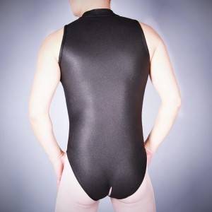 Men’s One-piece Underwear Fashion Sexy Tight-fitting Bottoming Shirt Sportsman Sleeveless High-neck Vest