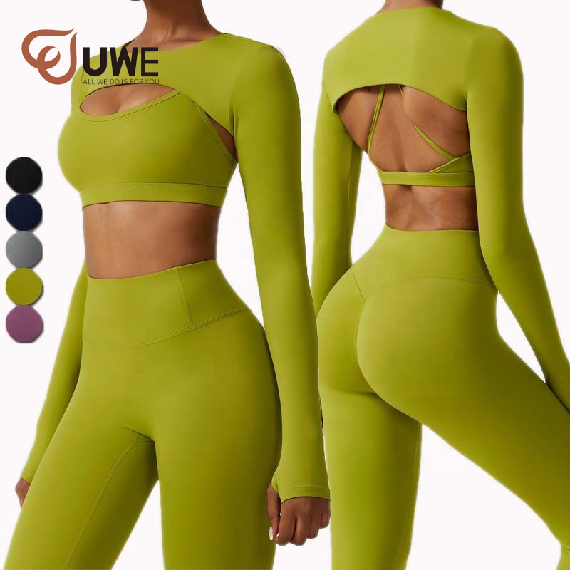 Yoga 4 Piece Suit Active Wear Gym Fitness Running Yoga Set