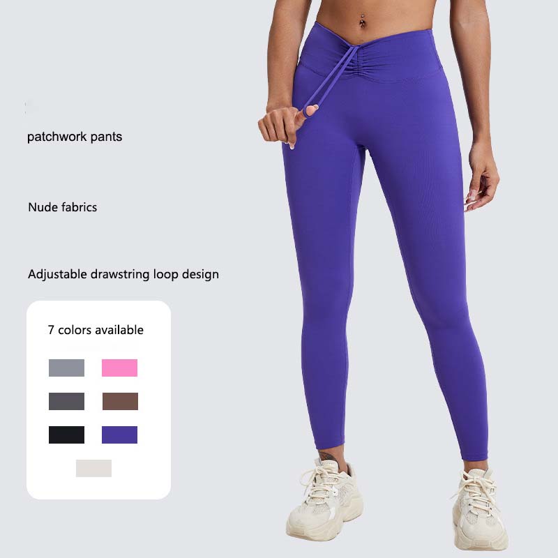 Jóga leggings Fitness V Waist Workout Scrunch Butt Pants