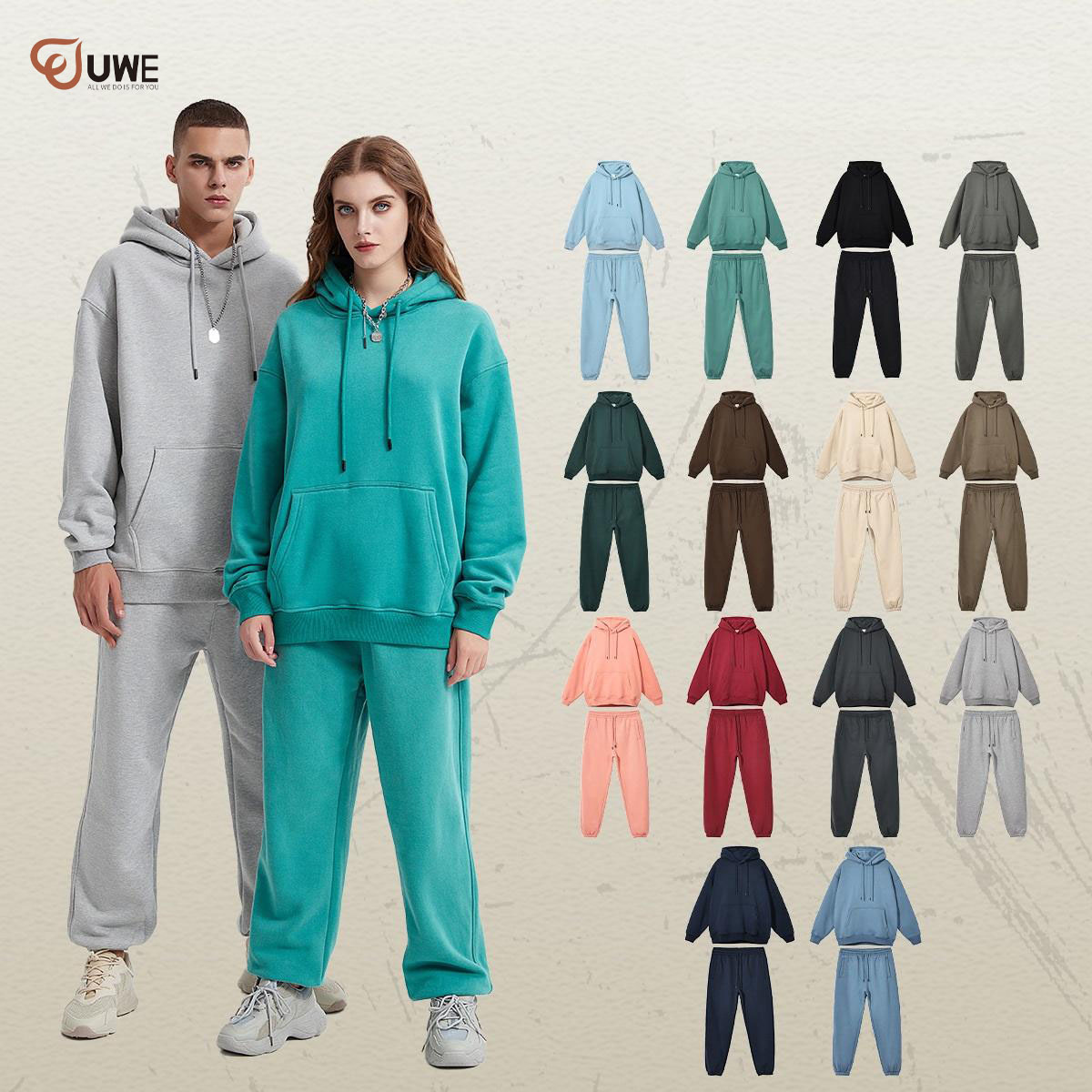 Custom Pullover High Quality Tracksuits Jogging Sweatsuit