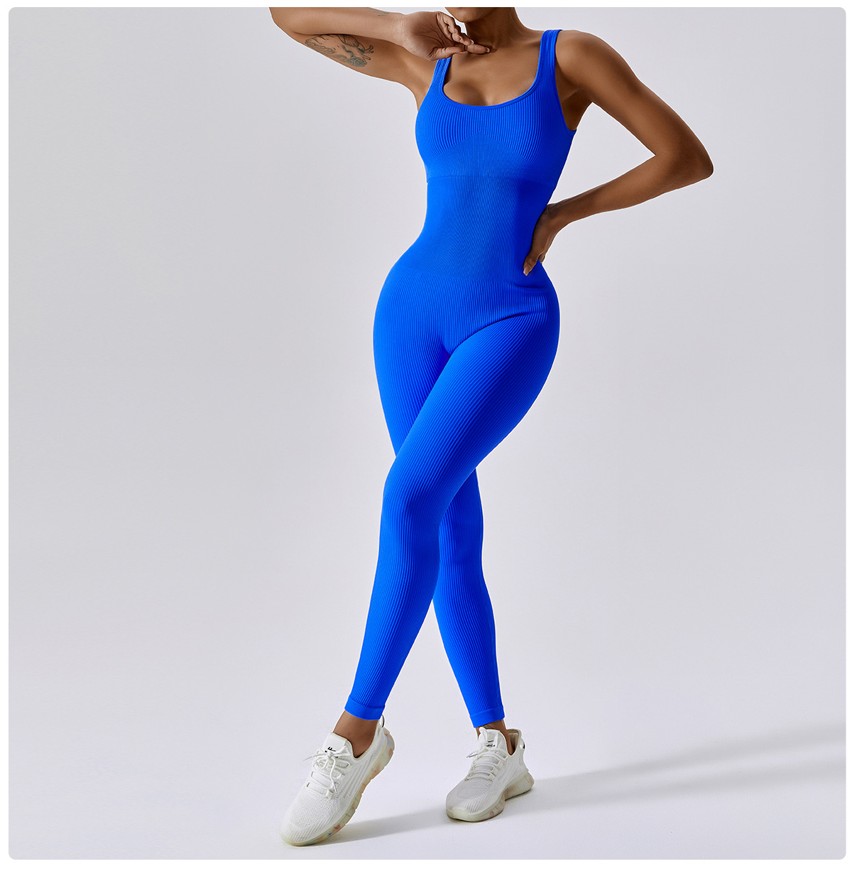 Yoga Jumpsuits Factory Ribbed One Piece Rompers Bodysuit