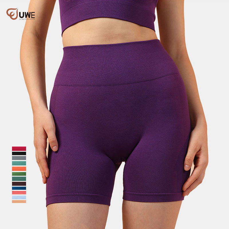 Kratke hlače od kationske tkanine Push Up Bešavne kratke hlače za jogu