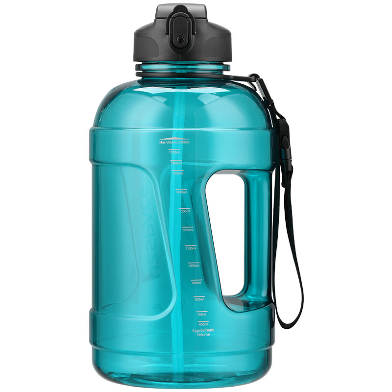 Wholesale 2.3L UZSPACE Tritan BPA Free Big Motivational Half Gallon Water  Bottle With Straw Manufacturer and Supplier