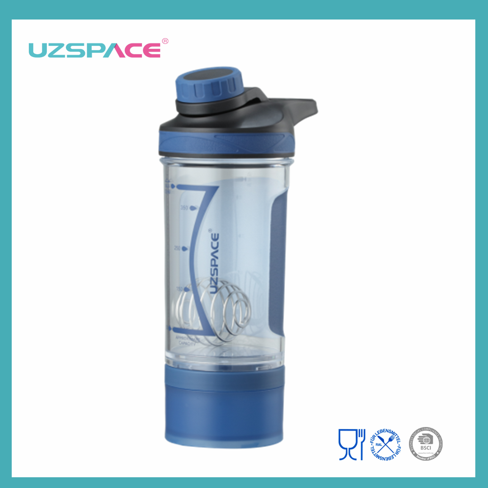Shaker Bottle For Protein Powder & Meal Replacement Shakes, Fitness Sports  Water Cup With Measurement & Portable Mixing Ball, 500ml