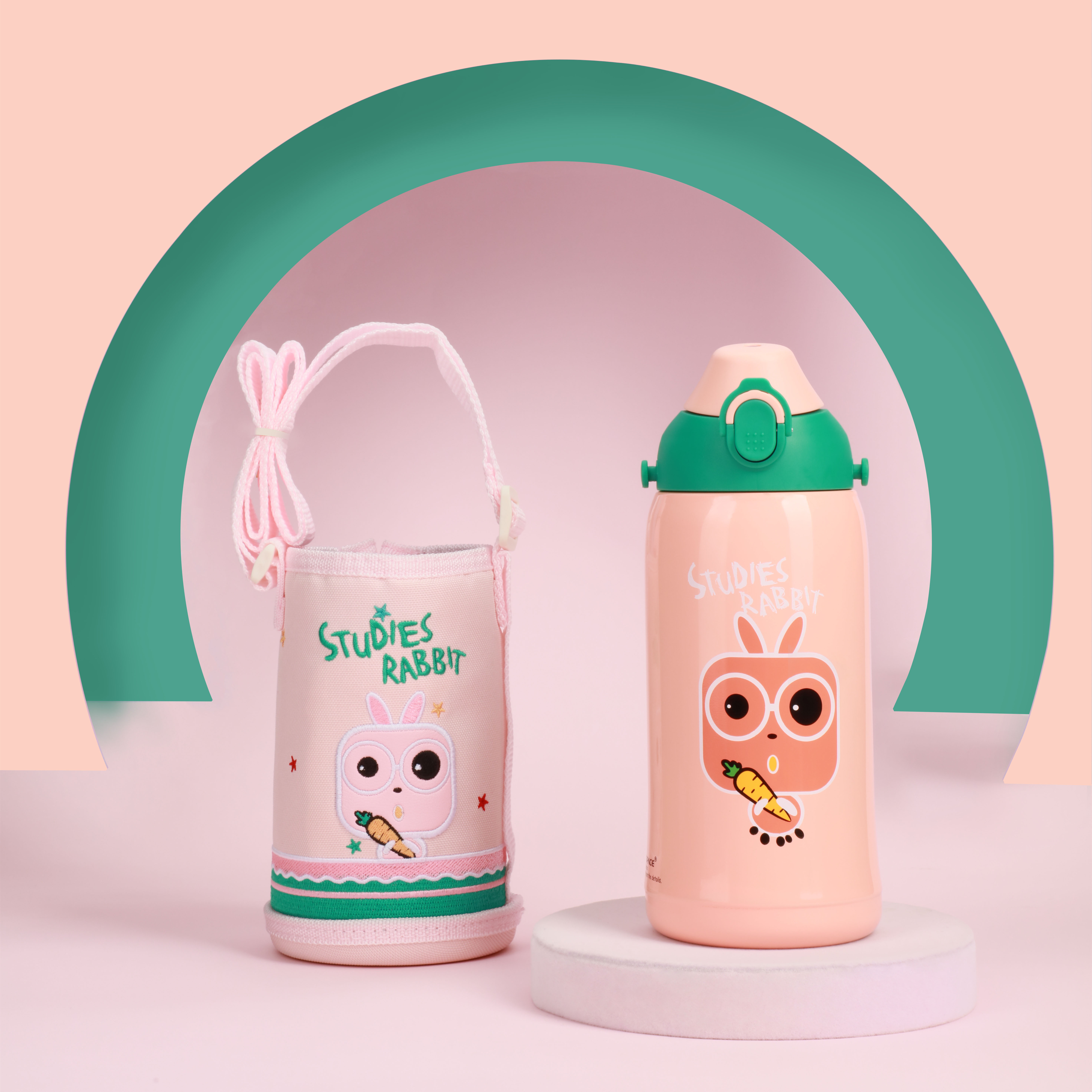 Wholesale UZSPACE 580ml Thermos Kids Children Stainless Steel Insulated  Water Bottle With Straw Manufacturer and Supplier